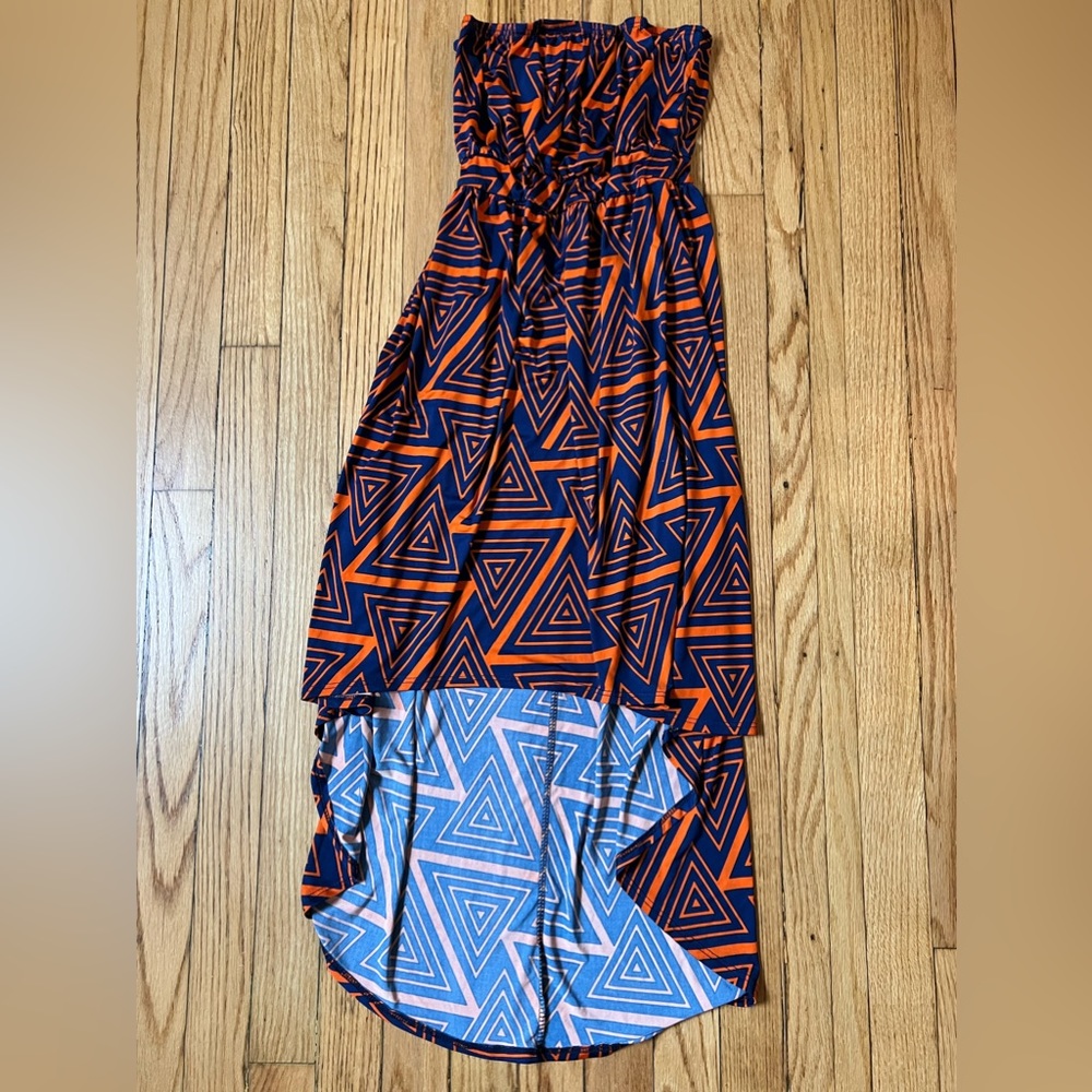Hi-low strapless dress size XS